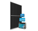 Solar-Inselanlage 420 Flachdach  Victron 500W + Q-Batterie