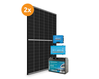 Solar-Inselanlage 760 basic Victron 500W + Q-Batterie