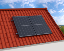 Solar-Inselanlage 840 Schrägdach Victron 1,6kW + Pylontech Speicher 2.4