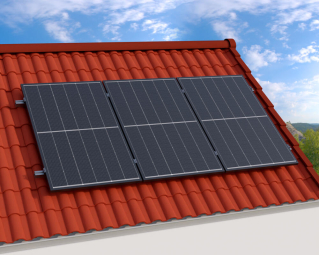 Solar-Inselanlage 1260 Schrägdach Victron 1,6kW + Pylontech Speicher 4.8