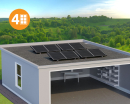 Solar-Inselanlage 1680 Flachdach  Victron 1,6kW + Pylontech Speicher 2.4